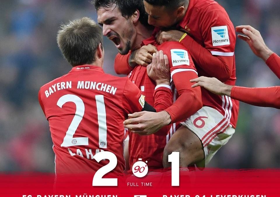 Bayern Munich 2 – 1 Bayer Leverkusen Highlight video