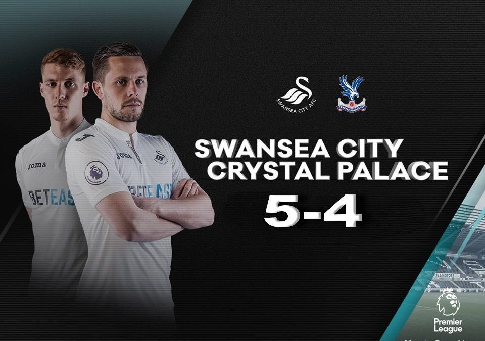 Swansea City 5 – 4 Crystal Palace Highlight video