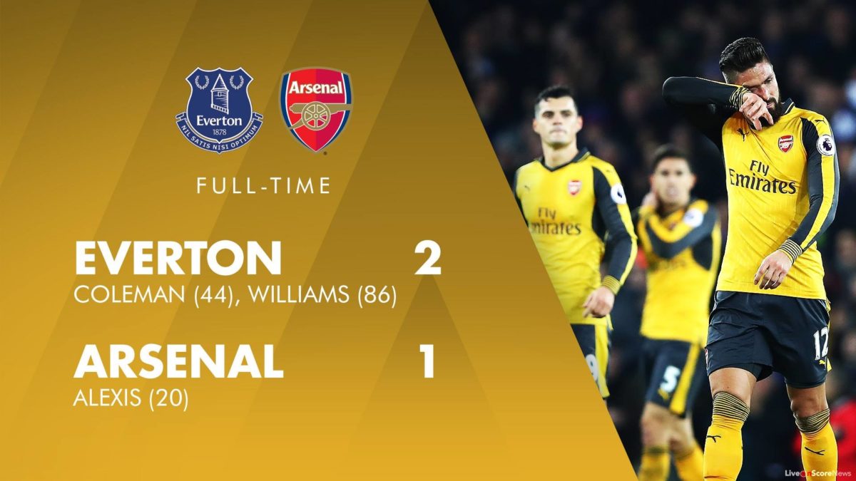 Everton 2 – 1 Arsenal Highlight Video