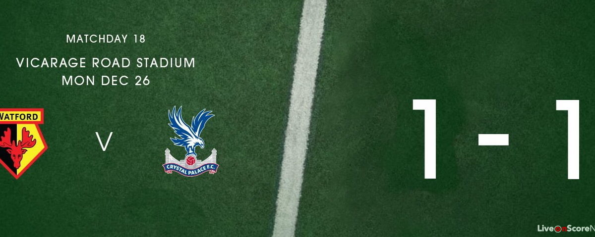 Watford 1 – 1 Crystal Palace Highlight Video