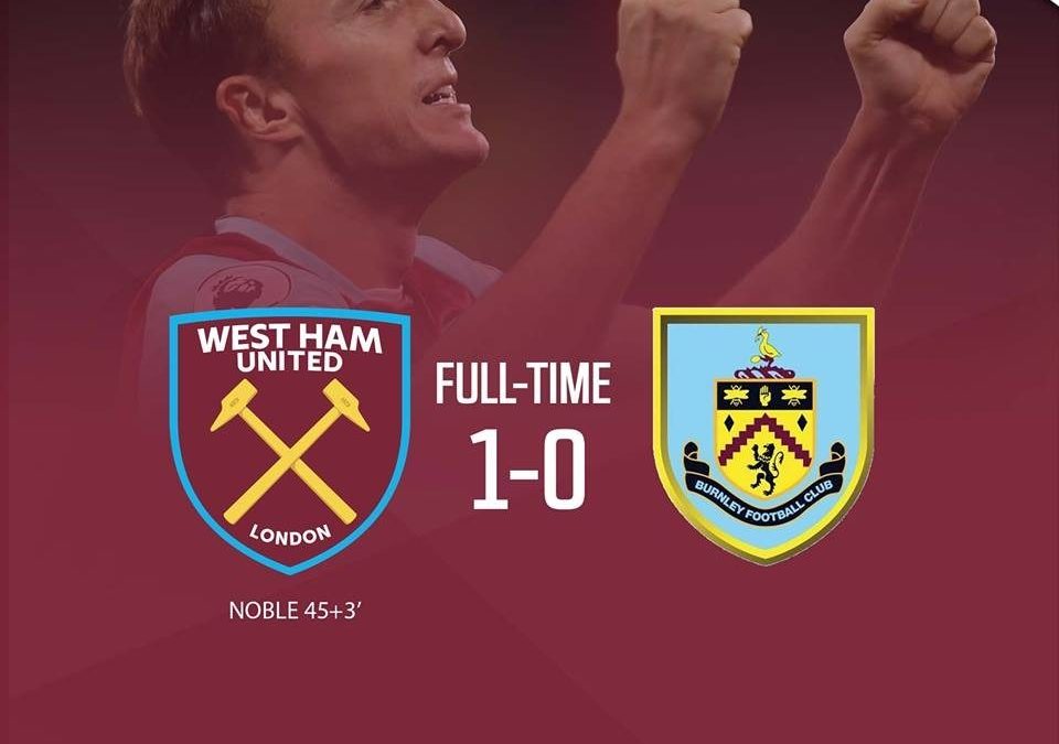 West Ham United 1 – 0 Burnley Highlight Video