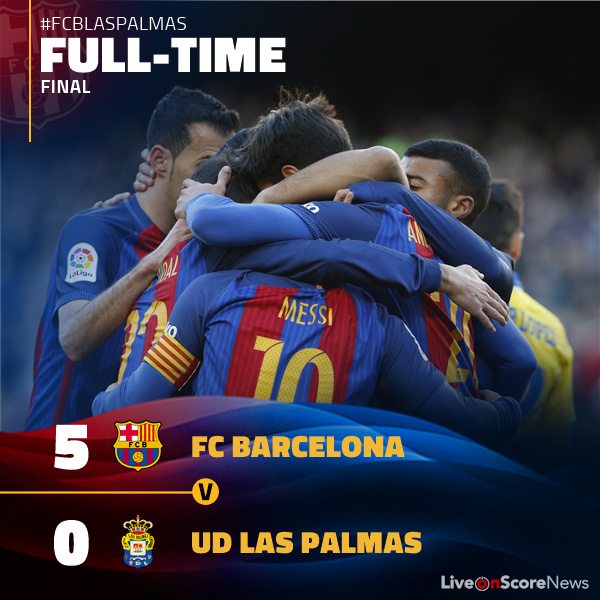 Barcelona 5 – 0 Las Palmas Highlight Video