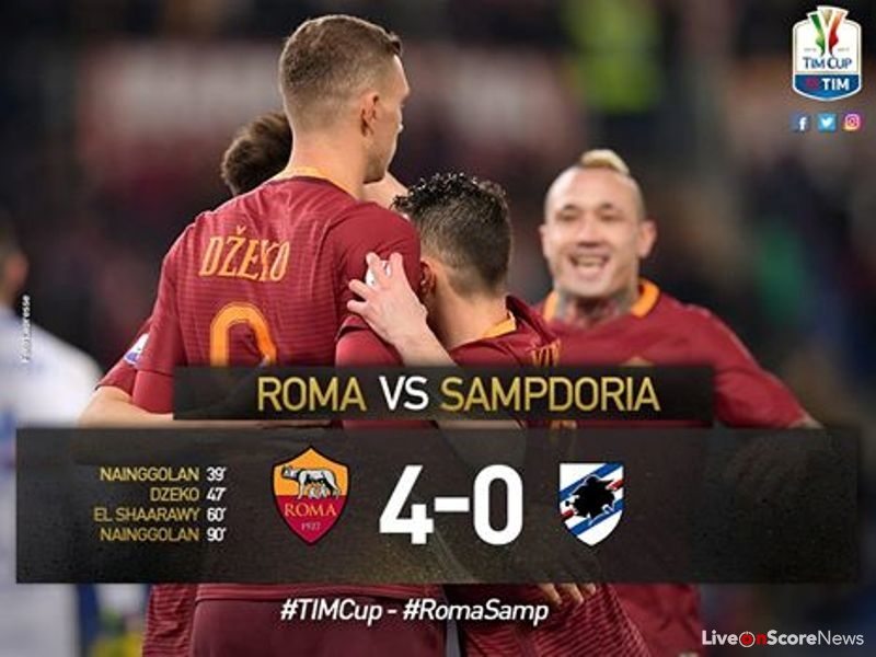 Roma 4 – 0 Sampdoria Highlight Video