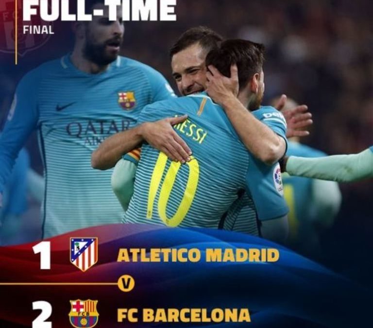 Atletico Madrid 1 – 2 Barcelona Highlight Video