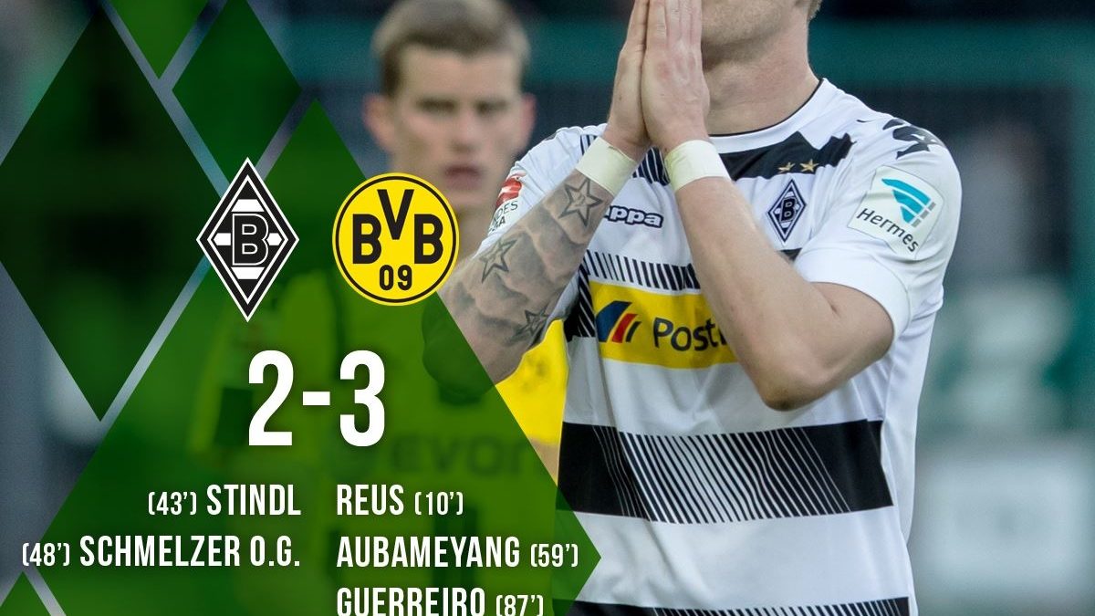 Borussia Moenchengladbach 2 – 3 Borussia Dortmund Highlight Video