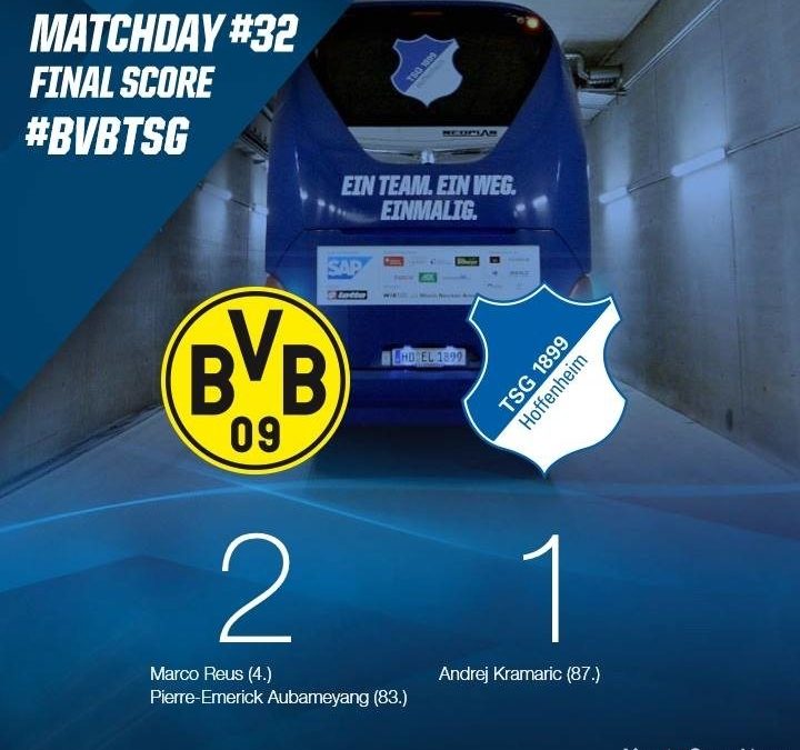 Borussia Dortmund 2 – 1 Hoffenheim Highlight Video