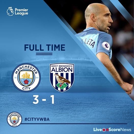 Manchester City 3 – 1 West Bromwich Albion Highlight Video