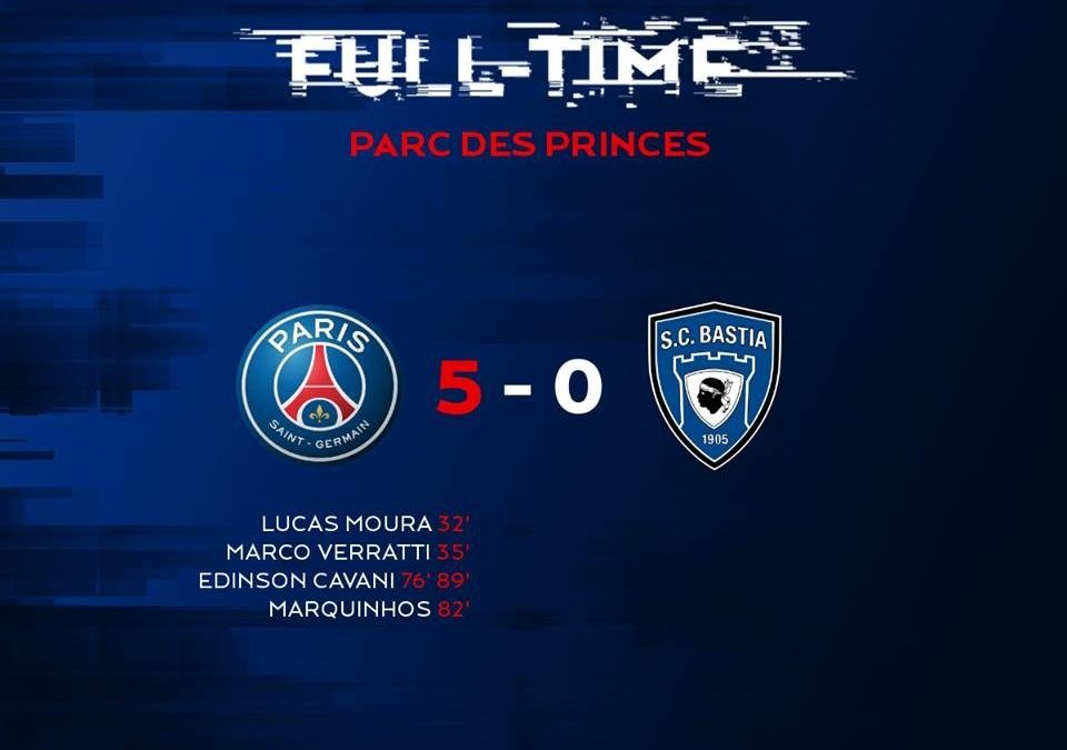 Paris Saint Germain 5 – 0 SC Bastia Highlight Video