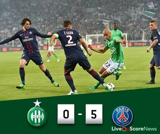 Saint-Etienne 0 – 5 Paris Saint Germain Highlight Video