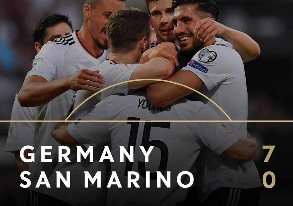 Germany 7 – 0 San Marino Highlight Video World Cup Qualification 2018