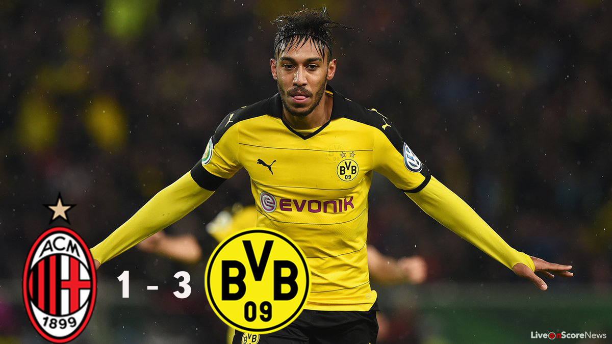 Ac Milan 1 3 Dortmund Highlight Video International Champions Cup 17 Liveonscore Com Ac Milan 1 3 Dortmund Highlight Video International Champions Cup 17 Liveonscore Com