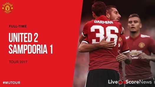 Manchester United 2-1 Sampdoria Highlight Video Friendly