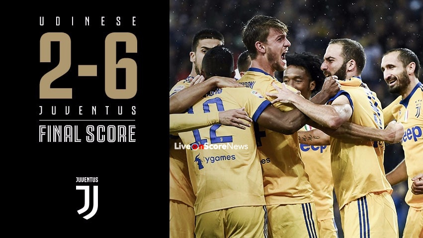 Udinese 2 - 6 Juventus Full Highlights-Seria Tim A 2017-2018 - Liveonscore.com