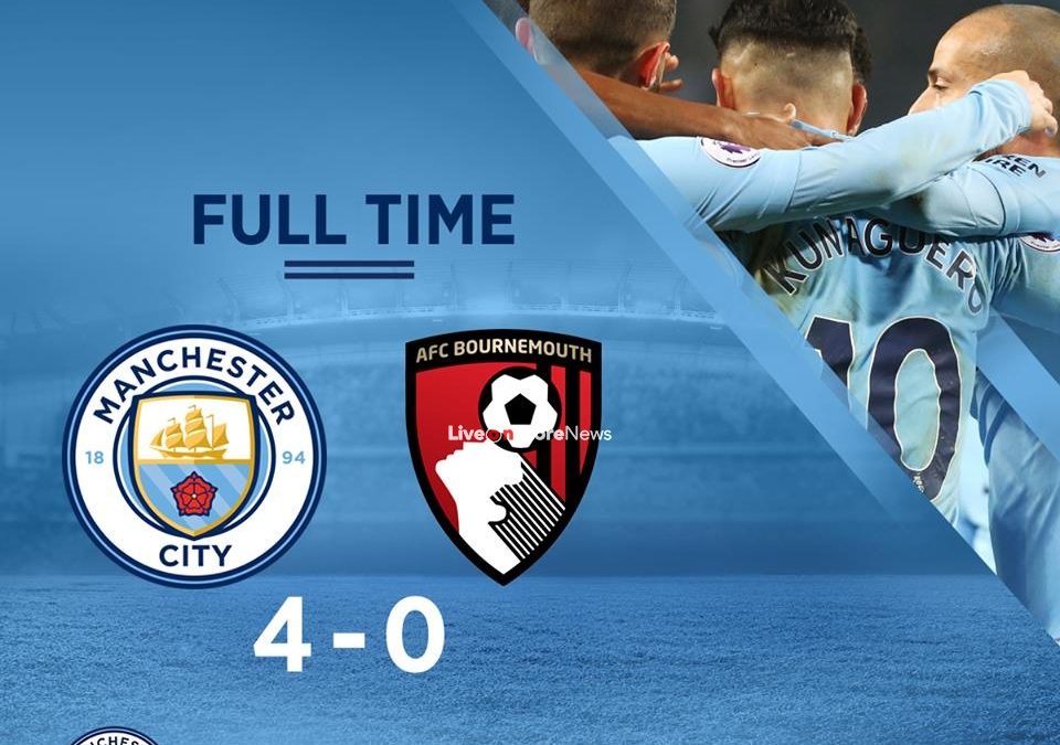 Manchester City 4-0 AFC Bournemouth Full Highlight video