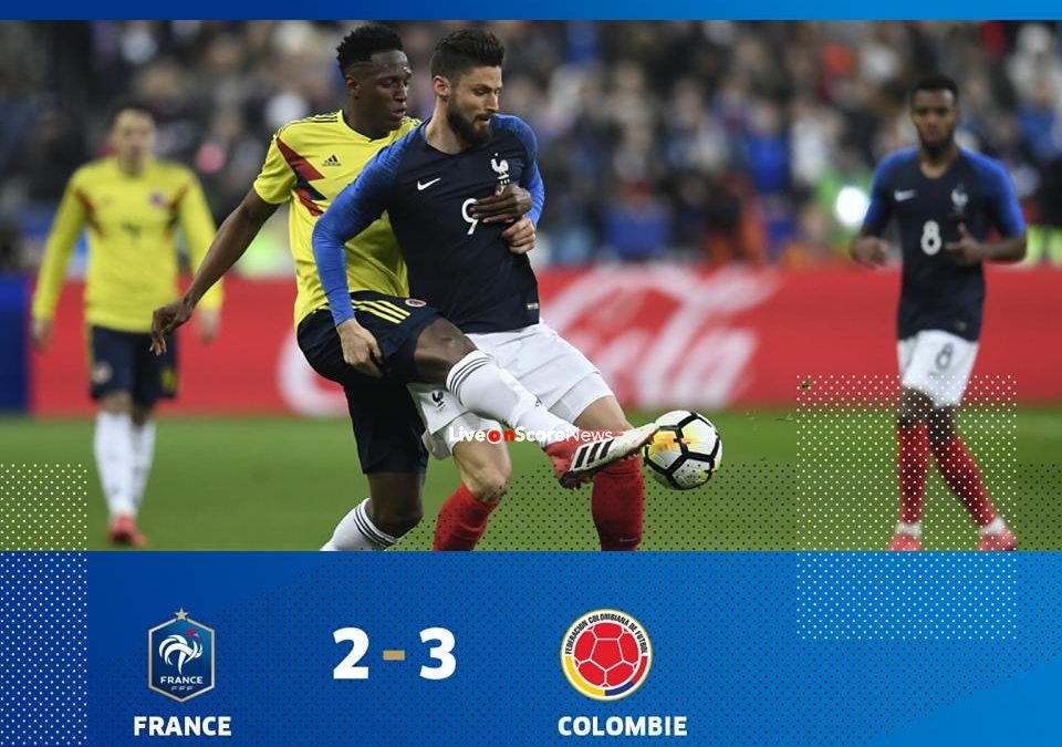 France 2 3 Colombia Full Highlight Video International Friendlies 2018 Liveonscore Com