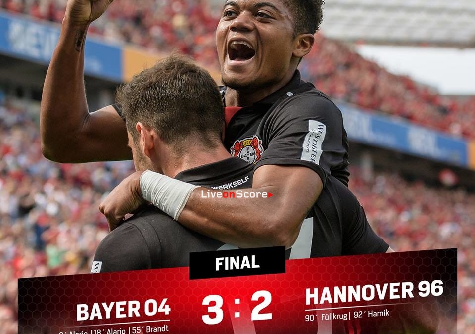 Bayer Leverkusen 3-2 Hannover 96 Full Highlight Video