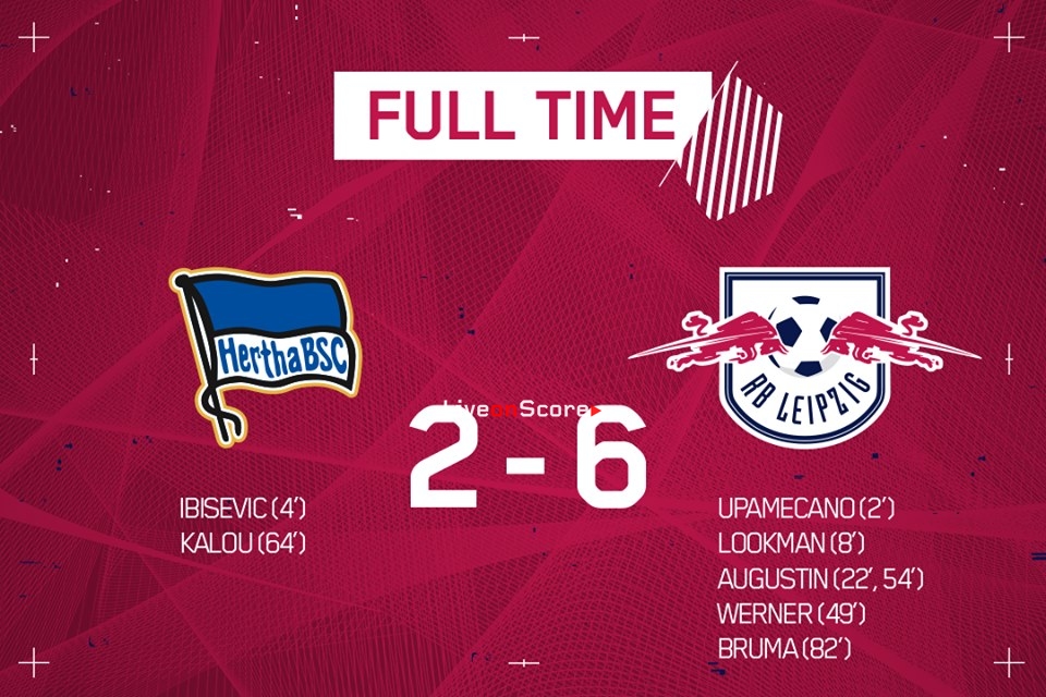 Hertha Berlin 2-6 RasenBallsport Leipzig Full Highlight Video