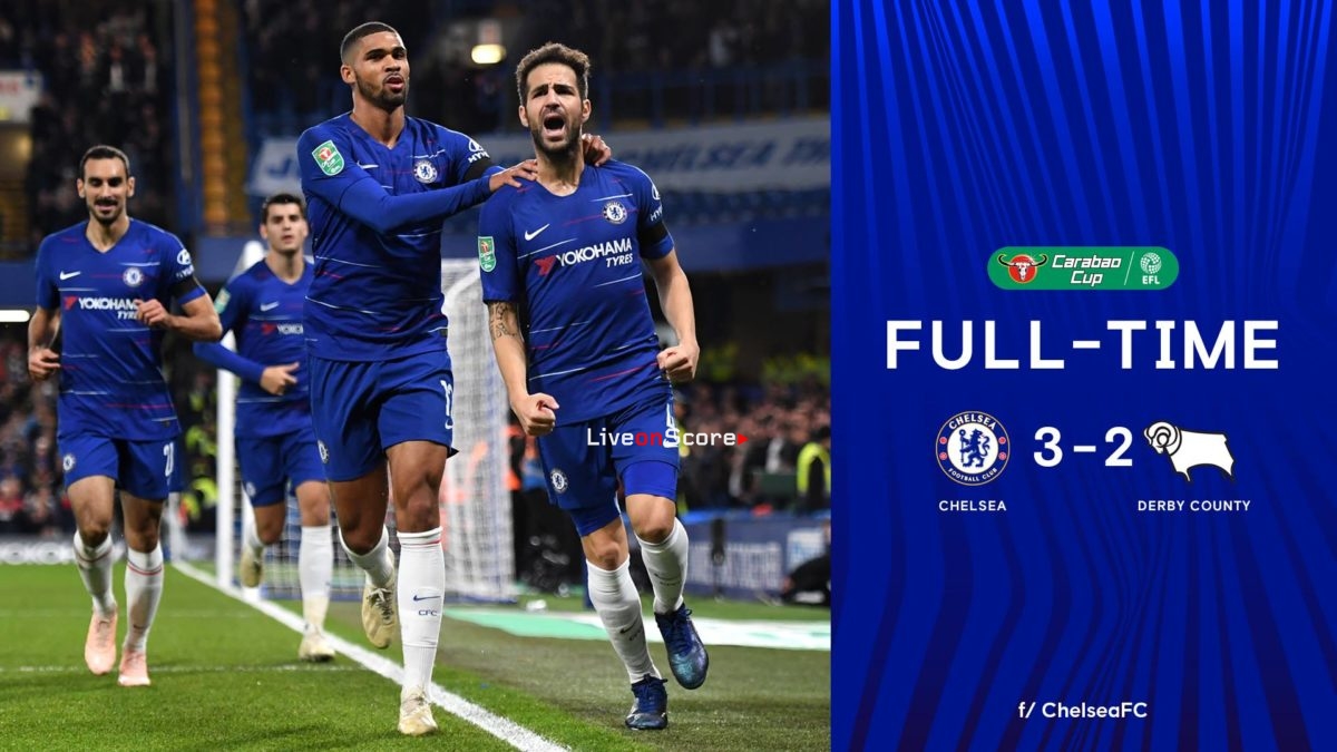 Chelsea 3-2 Derby County Full Highlight Video