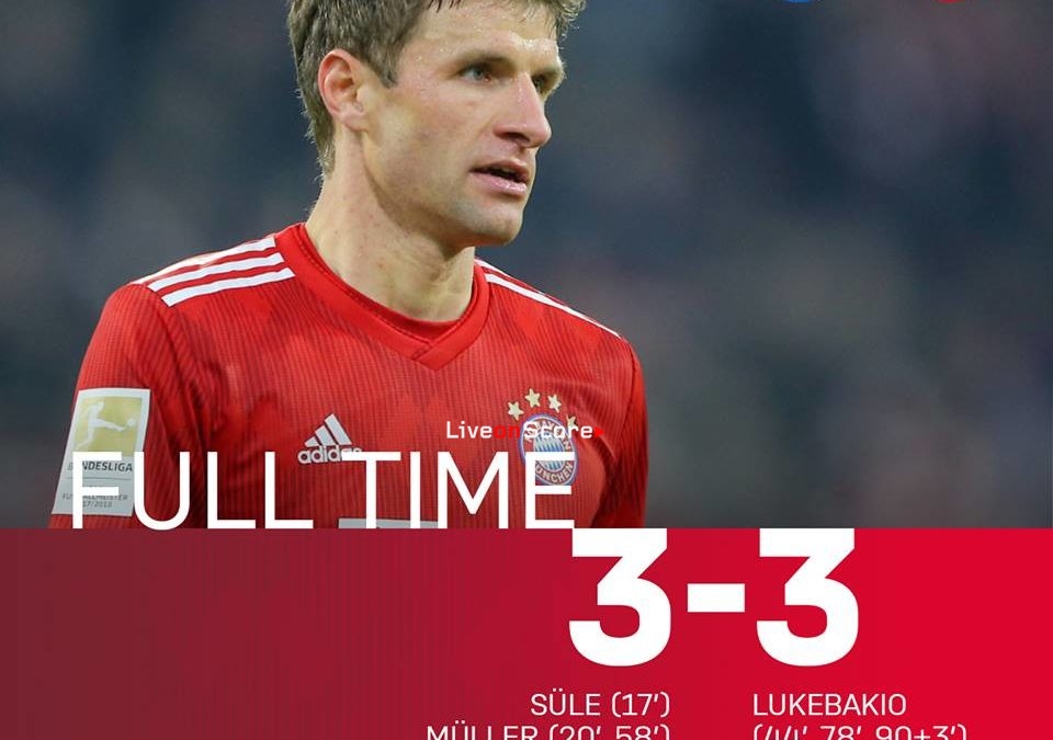 FC Bayern München 3-3 Fortuna Düsseldorf Full Highlight Video – Bundesliga 2018/2019