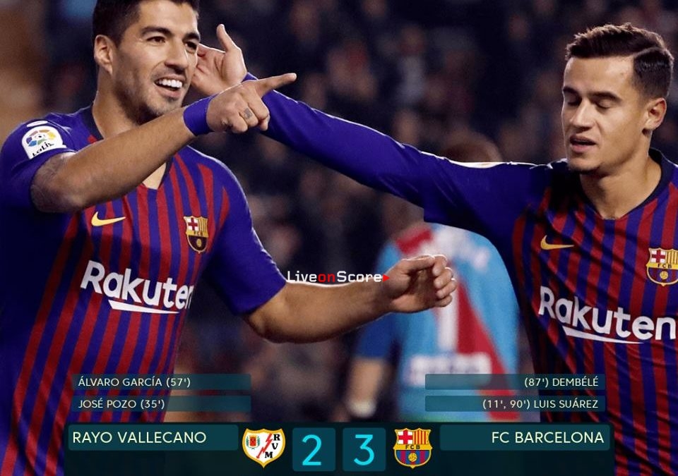 Rayo Vallecano 2-3 Barcelona Full Highlight Video – LaLiga Santander 2018/2019