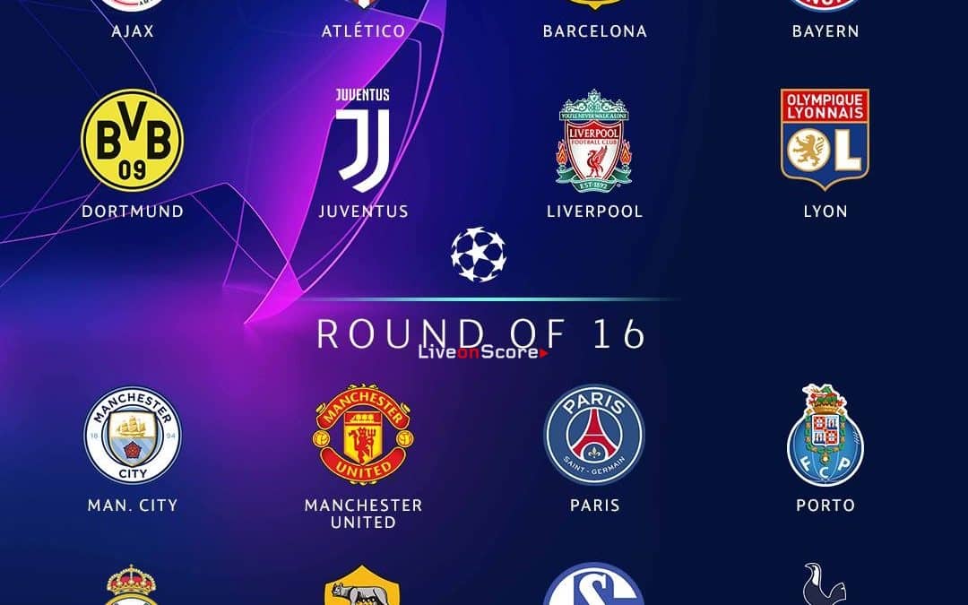 Champions League round of 16 and Team 