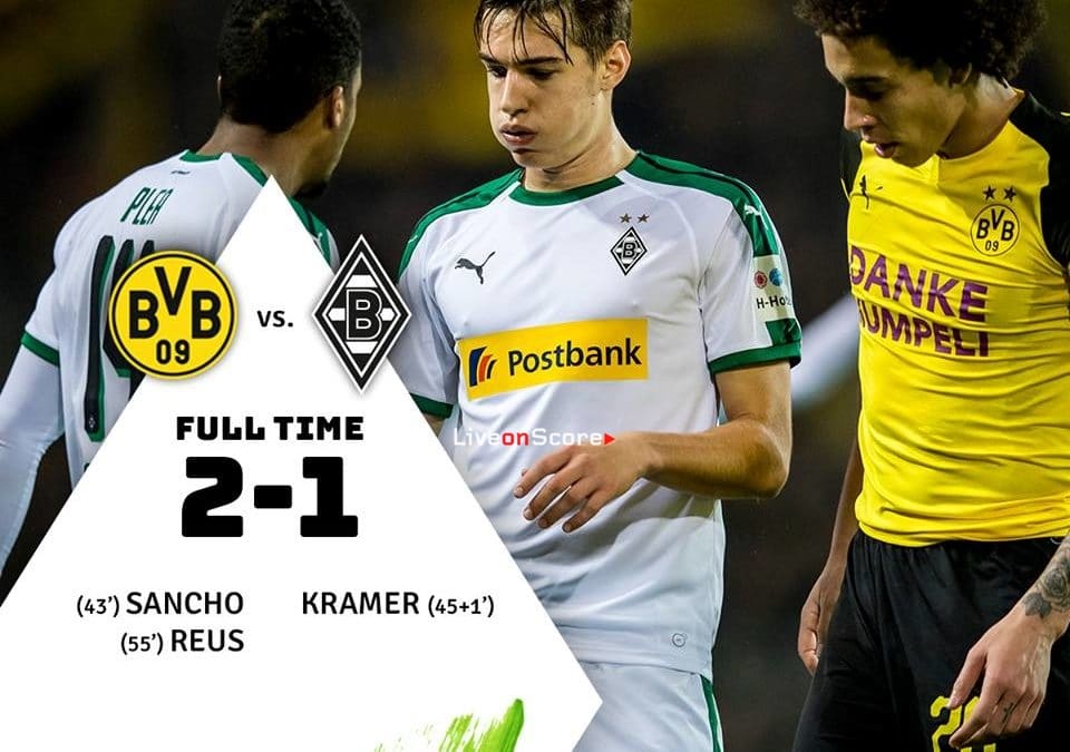 Borussia Dortmund 2-1 Borussia Mönchengladbach Full Highlight Video – Bundesliga 2018/2019