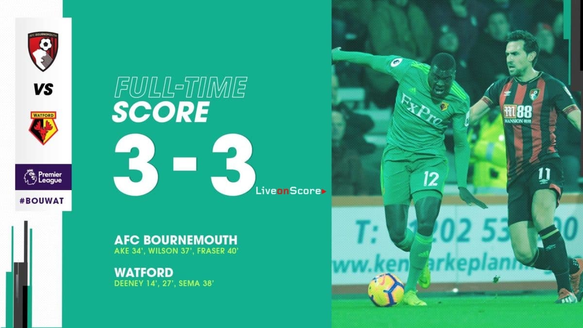 AFC Bournemouth 3-3 Watford Full Highlight Video – Premier League 2019