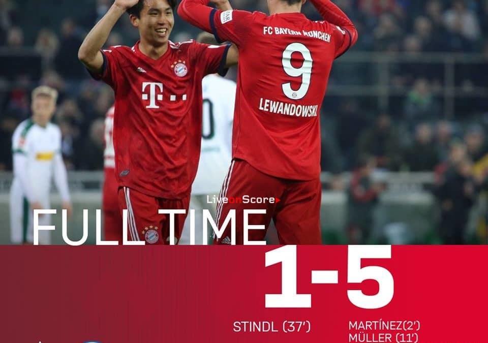 Borussia Mönchengladbach 1-5 FC Bayern München Full Highlight Video – Bundesliga 2019