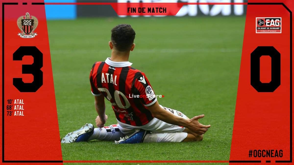 Nice 3-0 Guingamp Full Highlight Video - France Ligue 1 2019