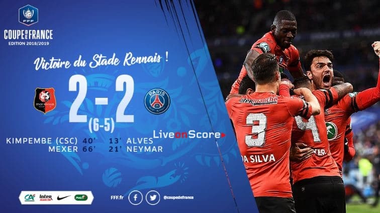 Rennes 2-2 Paris Saint Germain (P6-5) Full Highlight Video – Coupe de France 2019
