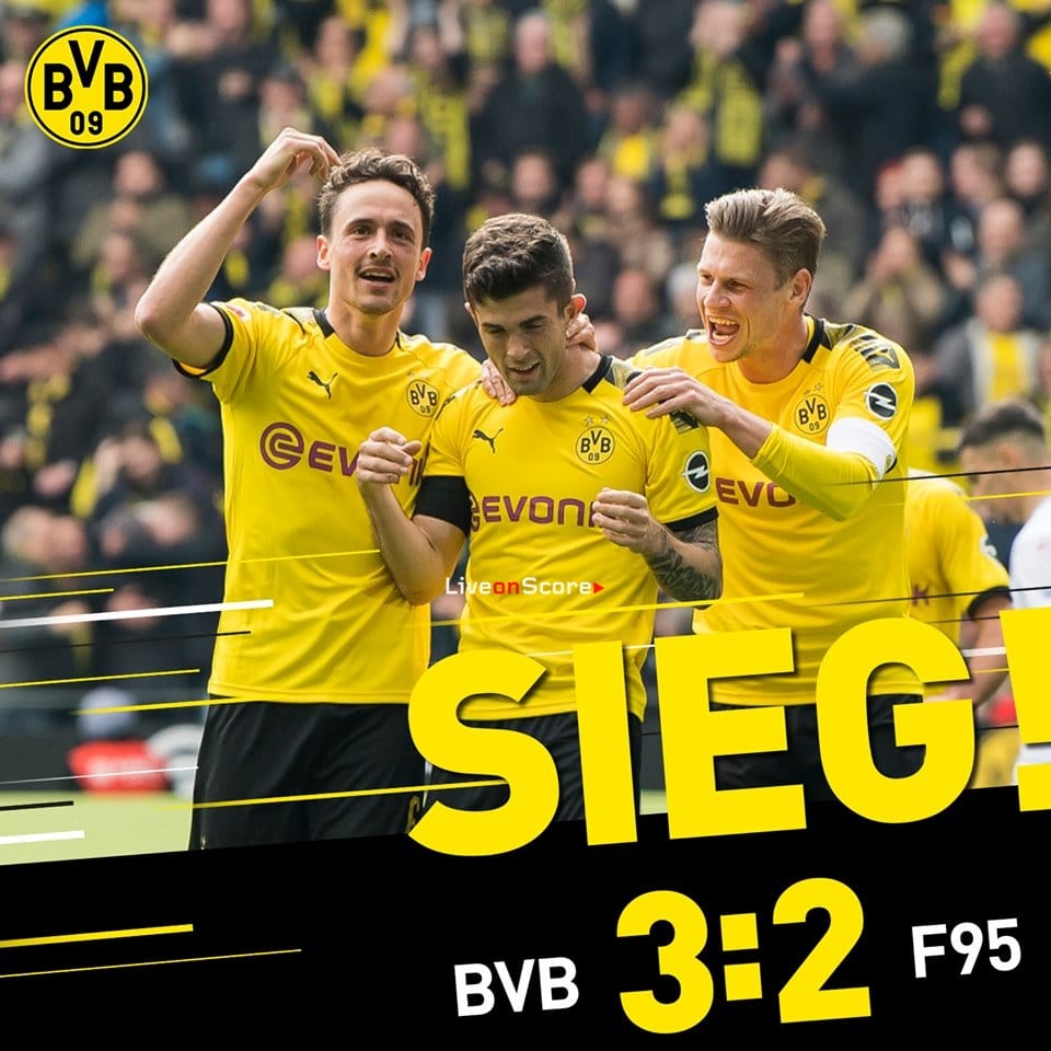 Resultado de imagen de borussia 3-2 fortuna