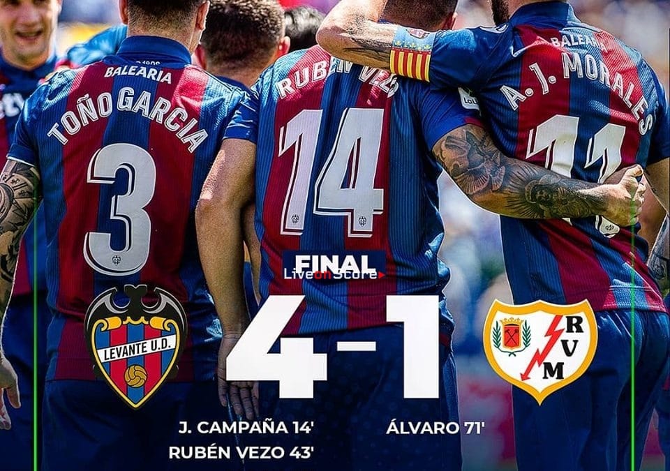 Levante 4-1 Rayo Vallecano Full Highlight Video – Uefa Europa League 2019