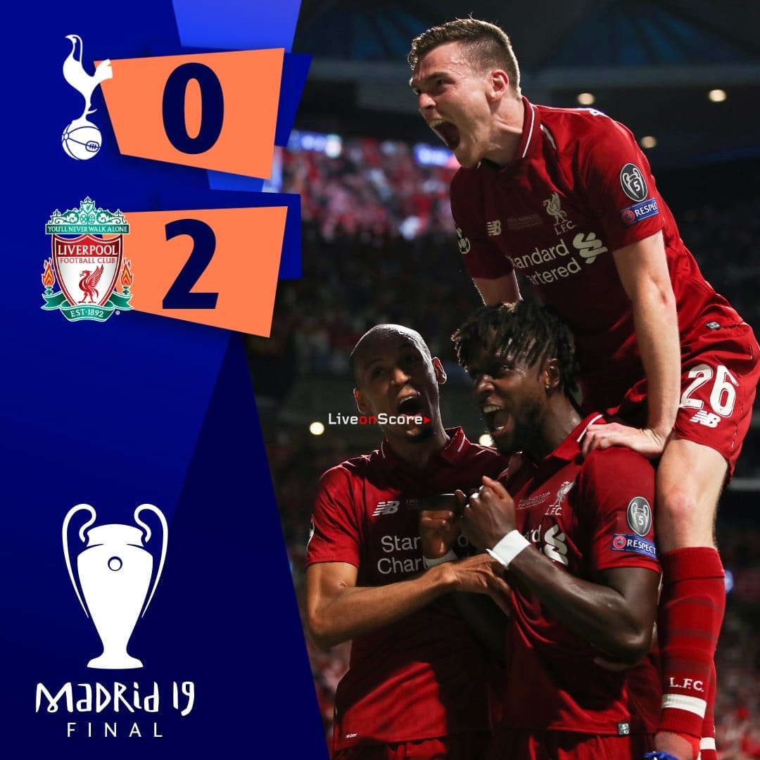 champions league final score 2019
