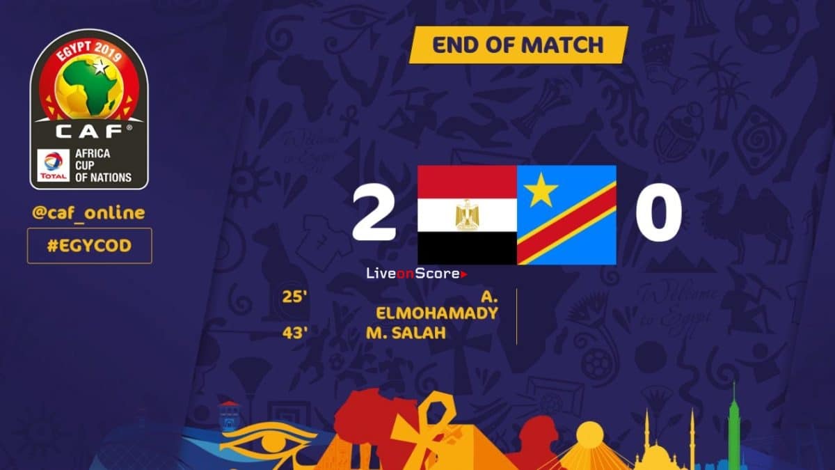 Egypt 2-0 DR Congo Full Highlight Video –  Africa Cup of Nations 2019