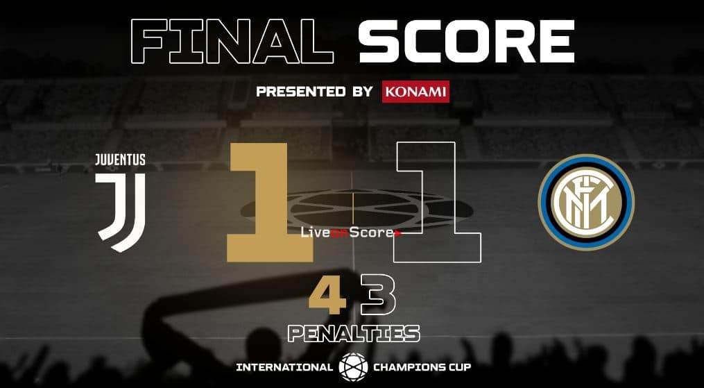 Juventus 1 1 Inter P4 3 Full Highlight Video International Champions Cup 19 Juventus 1 1 Inter P4 3 Full Highlight Video International Champions Cup 19