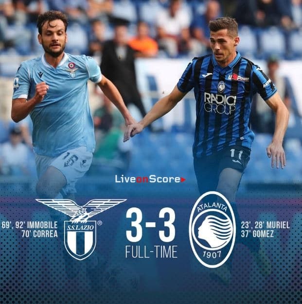 Lazio 3 3 Atalanta Full Highlight Video Serie Tim A