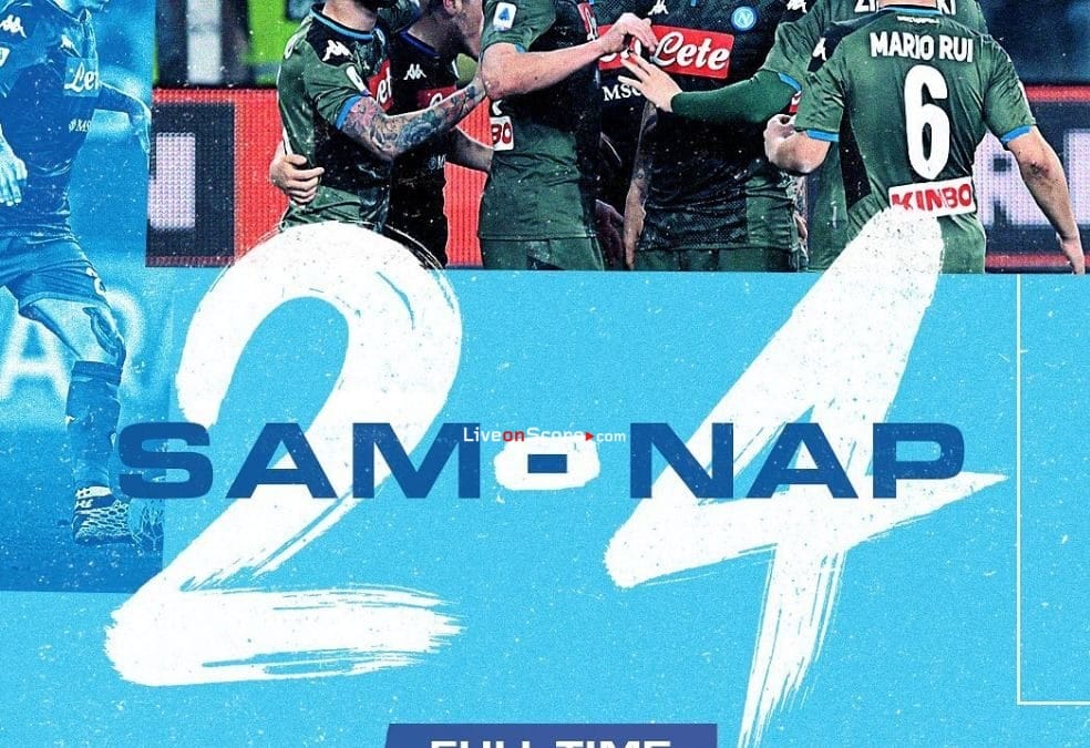 Sampdoria 2-4 Napoli Full Highlight Video – Serie Tim A