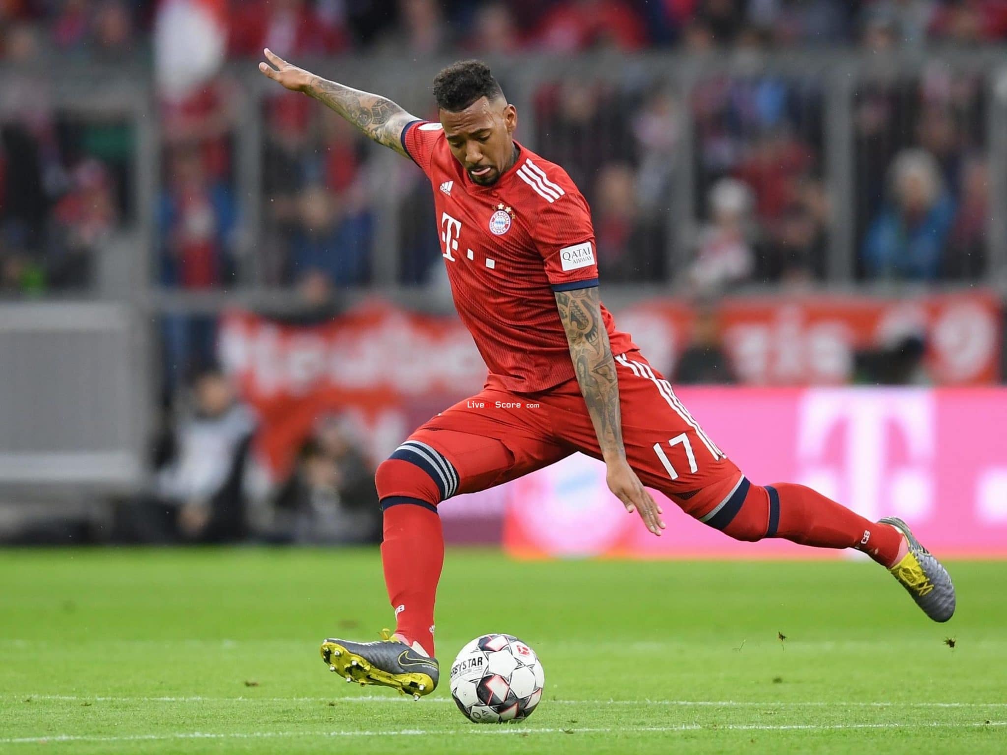 Bayern defender Jerome Boateng left Munich yesterday without permission