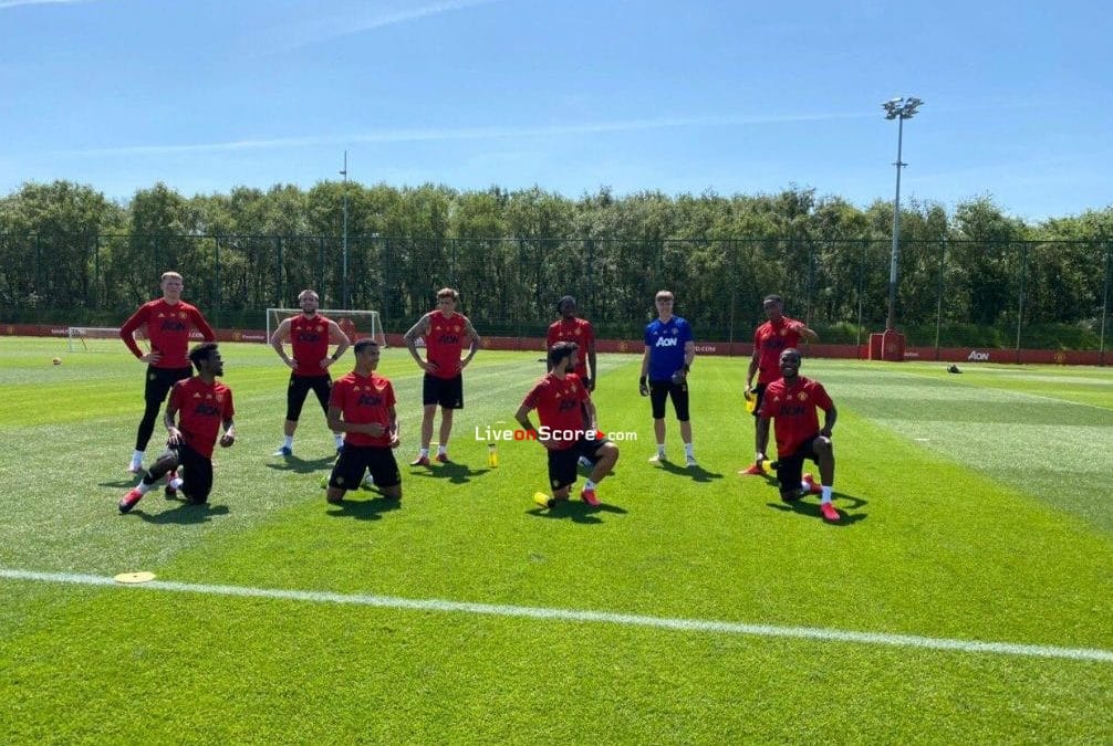 Manchester United were hard at work again in the Carrington