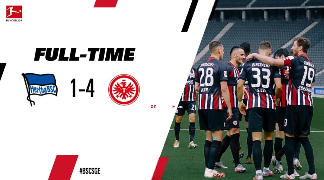 Hertha Berlin 14 Eintracht Frankfurt Full Highlight Video – Bundesliga