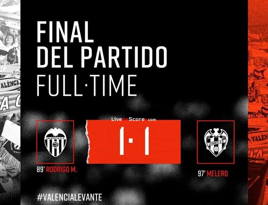 Valencia 1-1 Levante Full Highlight Video – LaLiga Santander