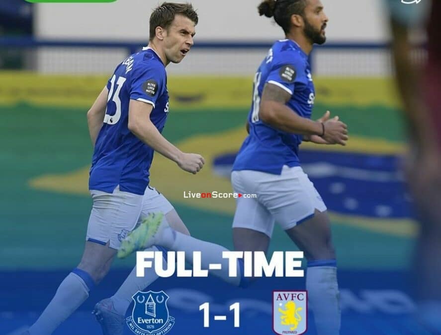 Everton 1-1 Aston Villa Full Highlight Video – Premier League
