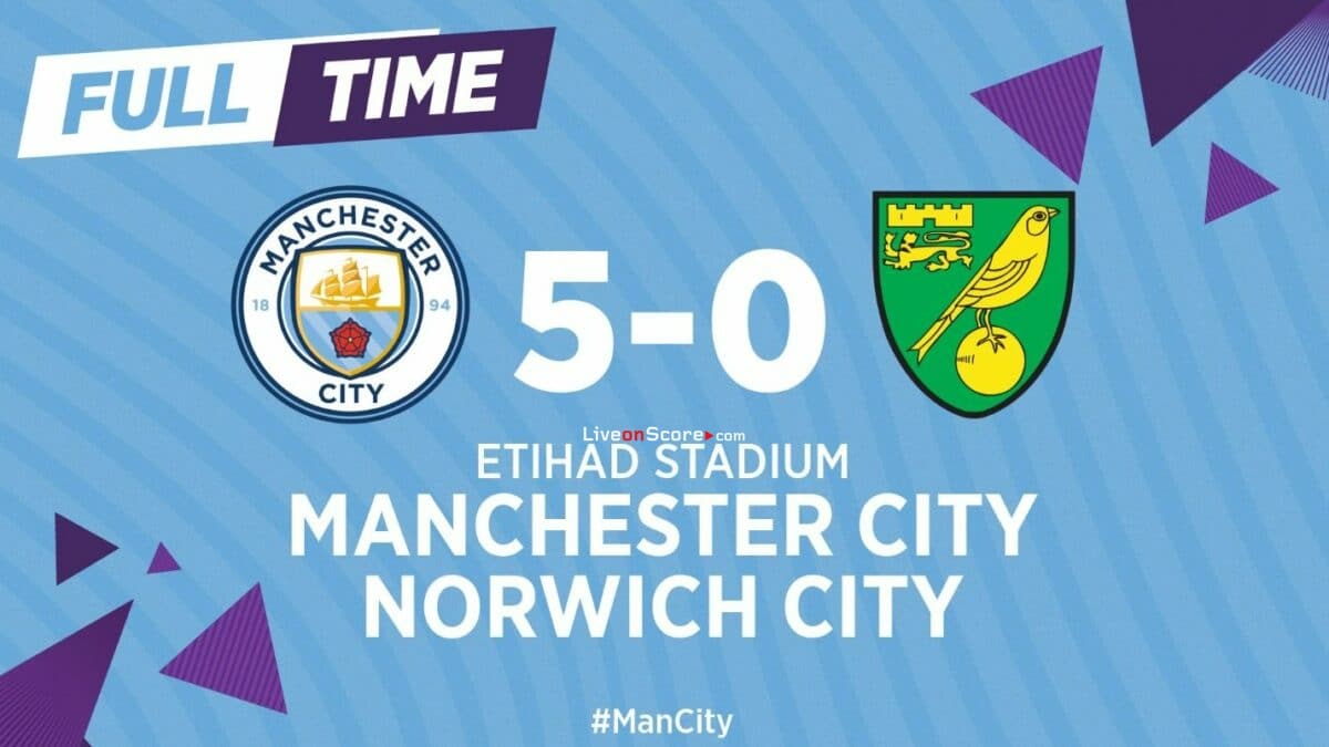 Manchester City 5-0 Norwich Full Highlight Video – Premier League