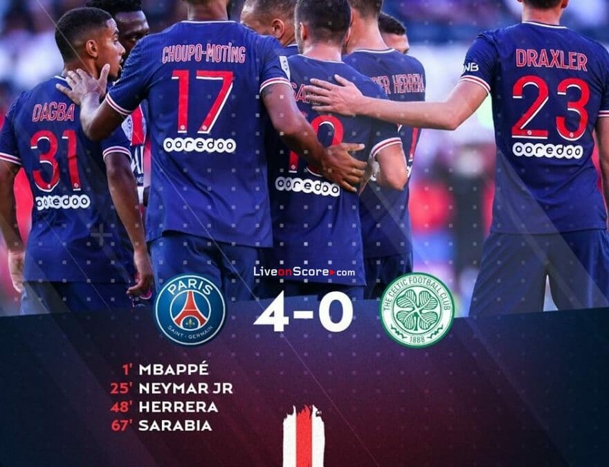 Paris SG 4-0 Celtic  Full Highlight Video – Club Friendly