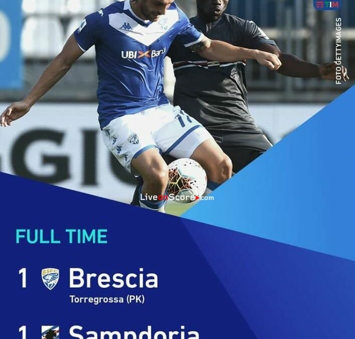 Brescia 1-1 Sampdoria Full Highlight Video – Serie Tim A