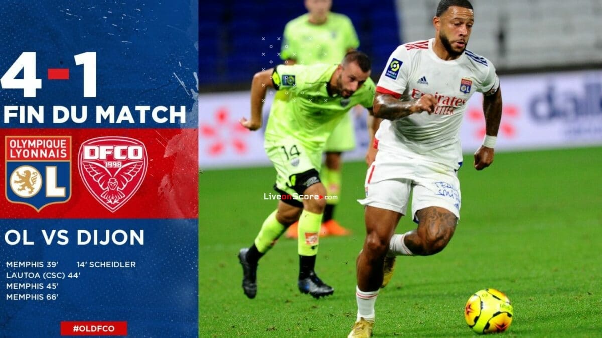Lyon 4-1 Dijon Full Highlight Video – France Ligue 1