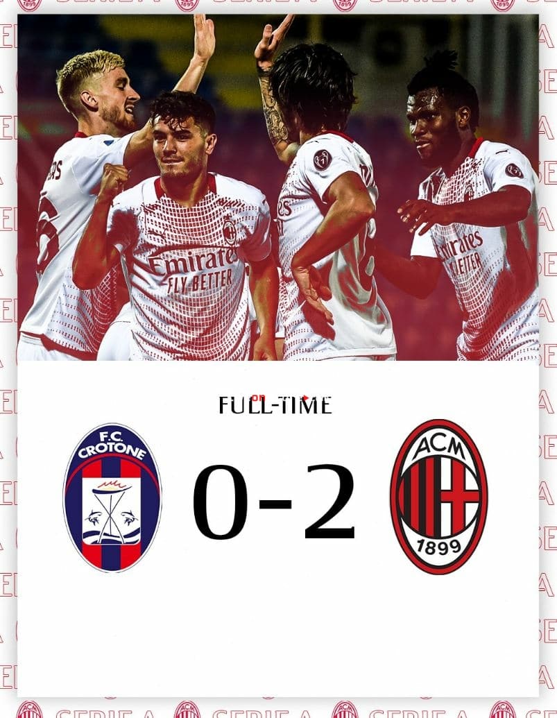 Crotone 0-2 AC Milan Full Highlight Video – Serie Tim A