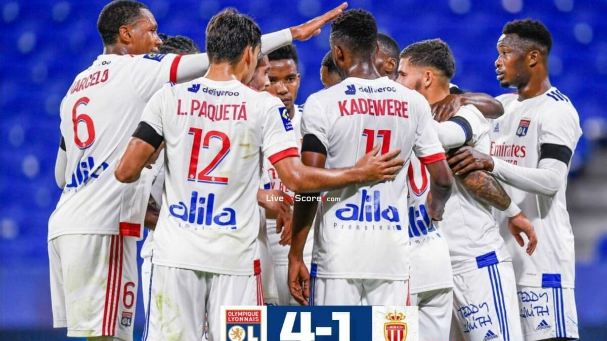 Lyon 4-1 Monaco Full Highlight Video – France Ligue 1