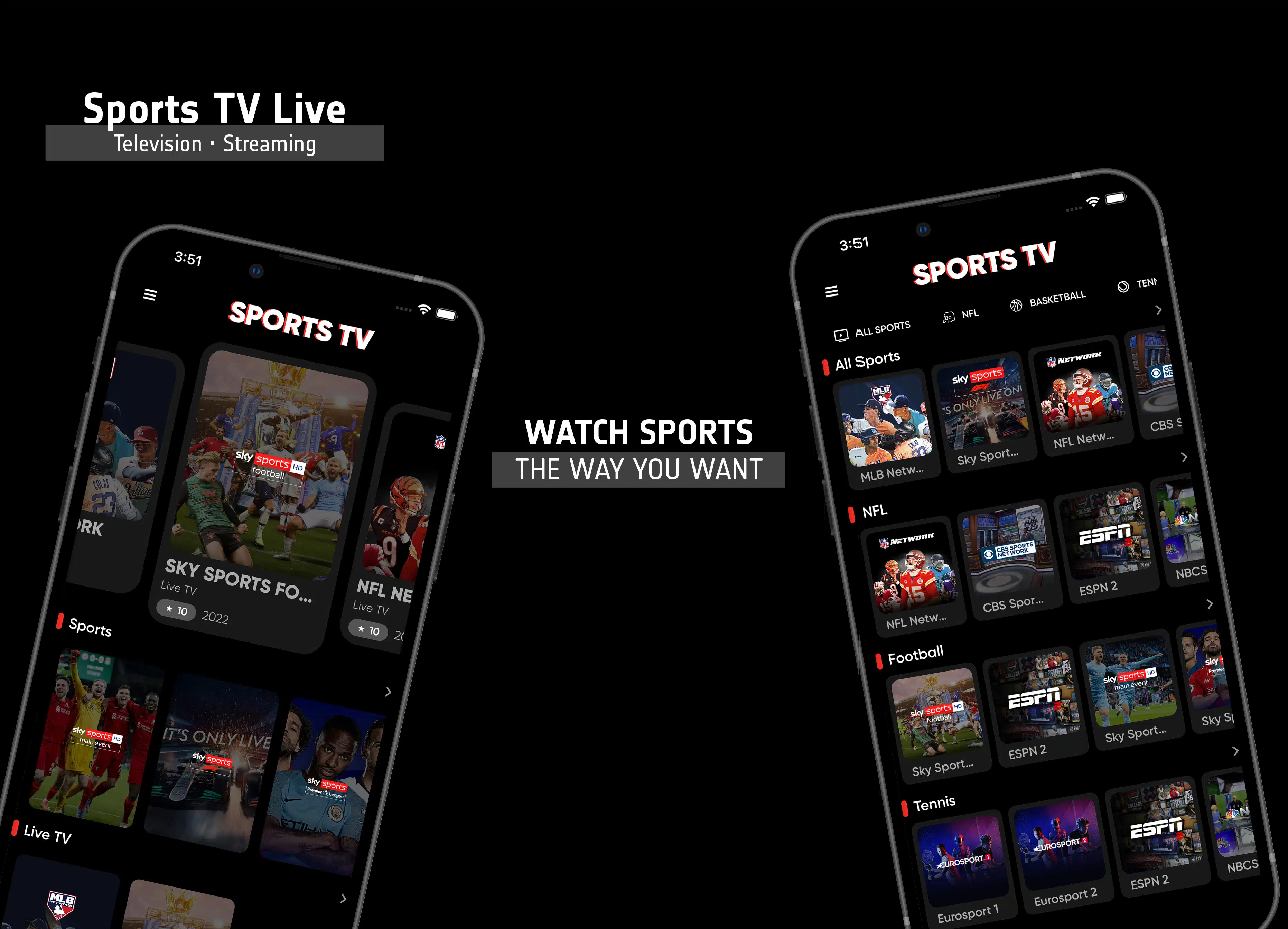 sport TV Live Stream - iOS/Android Mobile App