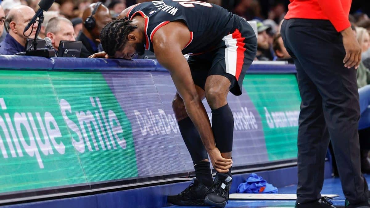 Blazers Winslow sidelined by grade 2 ankle sprain
